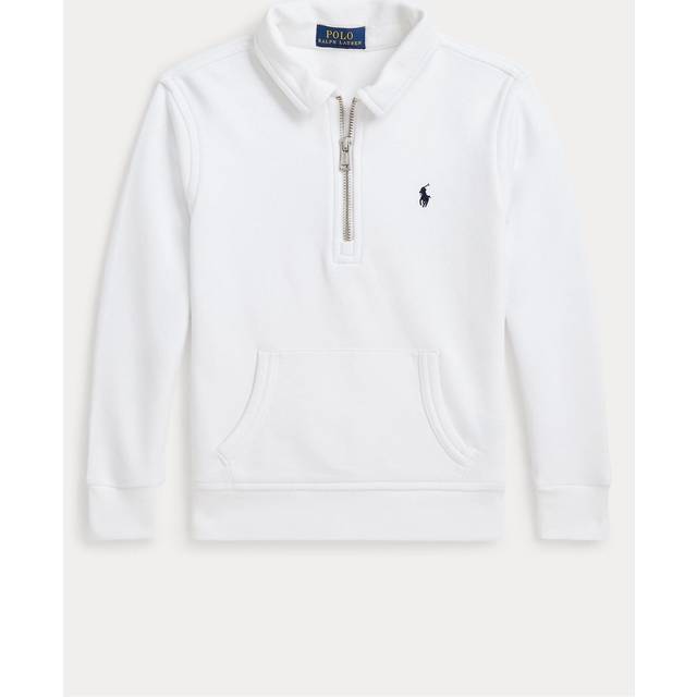 Polo Ralph Lauren Sweatshirt m. Dragkedja - Vit - Polo Ralph Lauren - 8 år (128) - Sweatshirt