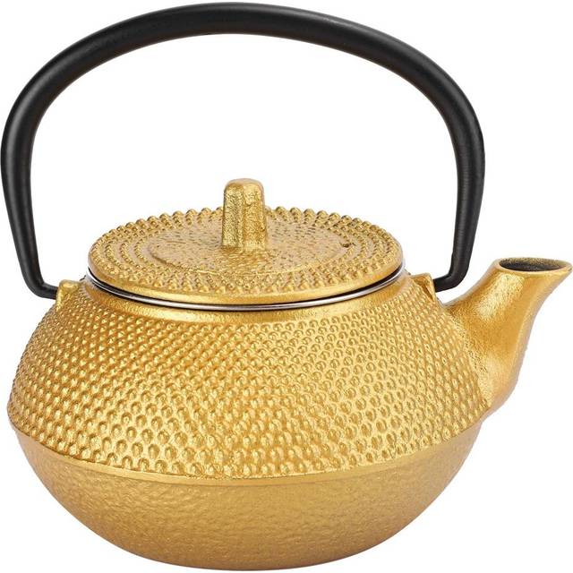 Tea Pot Iron Kettle 0.3L Home Decoration Crafts Collectibles Uncoated Gift Elegant Decor