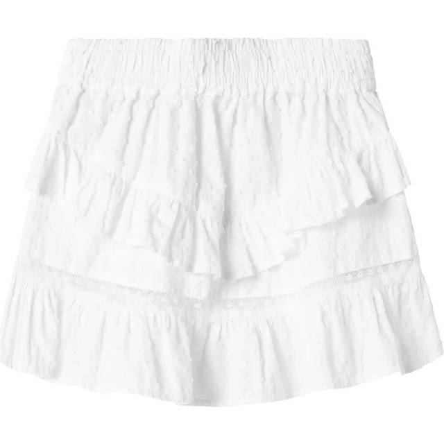 Name It Girls White Plumetis Cotton Ruffle Skirt - 18-24 month