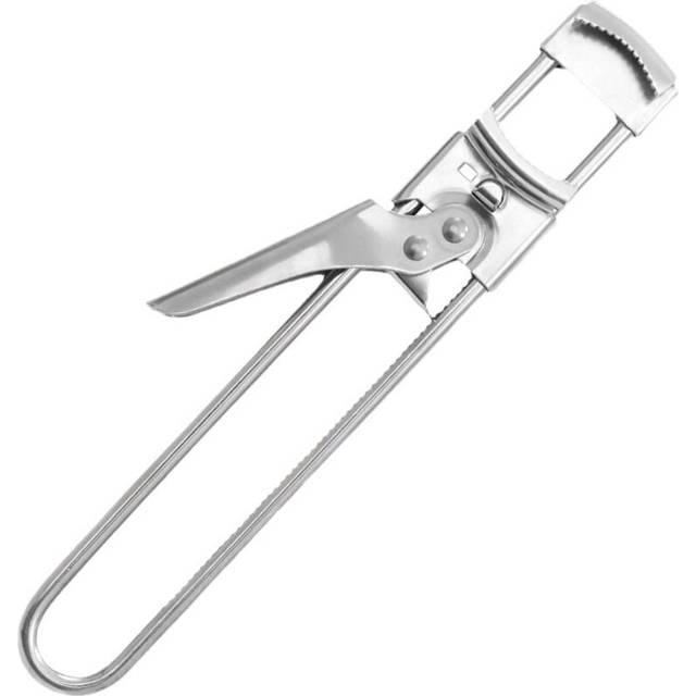 Cyslmuk - Adjustable Can Opener, Stainless Steel Can Opener, Multifunctional Non-Slip Can Opener, Suitable for Elderly and People with Weak Hands