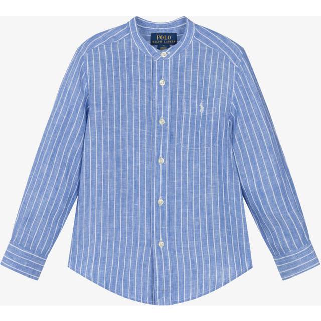 Polo Ralph Lauren Skjorta - Brevbärare - Blå/Vitrandig - Polo Ralph Lauren - 14-16 år (164-176) - Skjorta