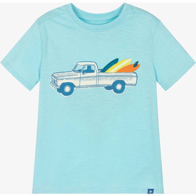 Hatley Boys Blue Cotton Truck T-Shirt - 5 year