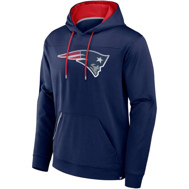New England Patriots Defender Dot Faded Primary Fleece Hoodie - Mens - S