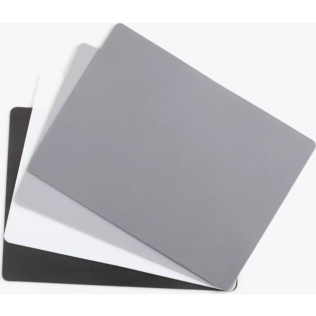 John Lewis Flexible Plastic Chopping Mats, Set of 4, Grey
