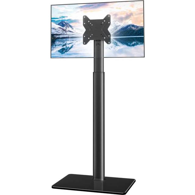 Universal Floor TV Stand with Swivel Mount for 19 to 42 inch LED LCD TV, Black HT1001BP