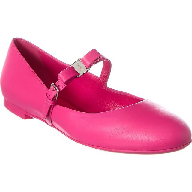 Ferragamo Lizz Leather Ballet Flat