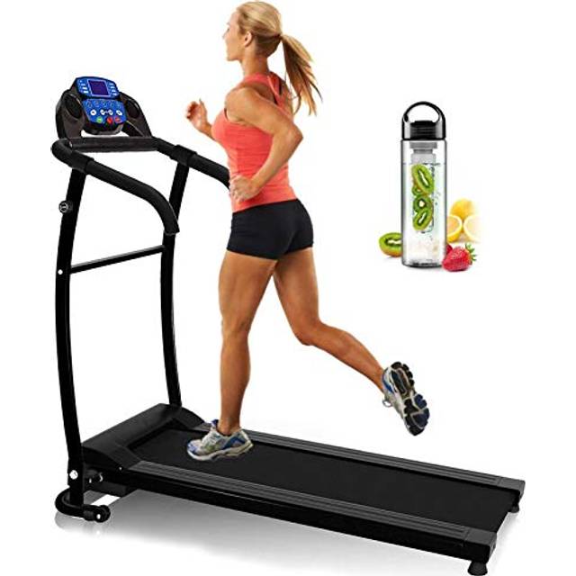 Nero Sports Folding Treadmill Motorised Running Machine Electric Power Fitness Exercise New 10km SPACE SAVER WATER BOTTLE LED Computer
