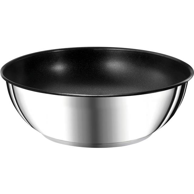 Tefal Ingenio Preference Wok Frying Pan 26 cm, Induction, Stainless Steel, Non-Stick Coating, Stackable, Dishwasher-Safe, Made in France L9737702,