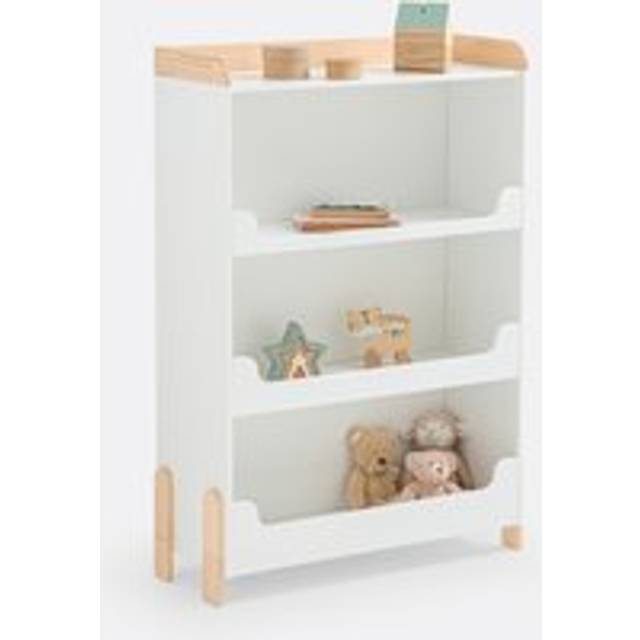 Arturo Child's Pine Bookcase - White/Wood - ONE SIZE