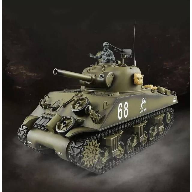 Heng Long 2.4G 1/16 M4A3 Sherman 105 RC Radio Control BB Tank + Smoke