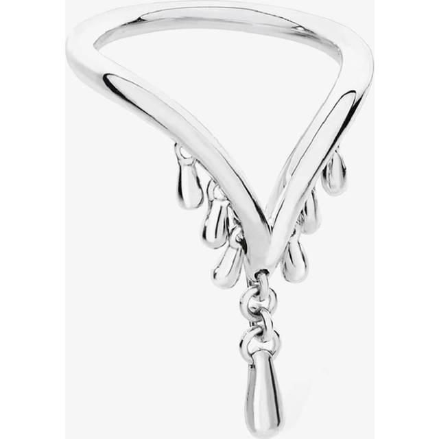 Lucy Quartermaine Silver Waterfall Wishbone Ring WFR2L Q