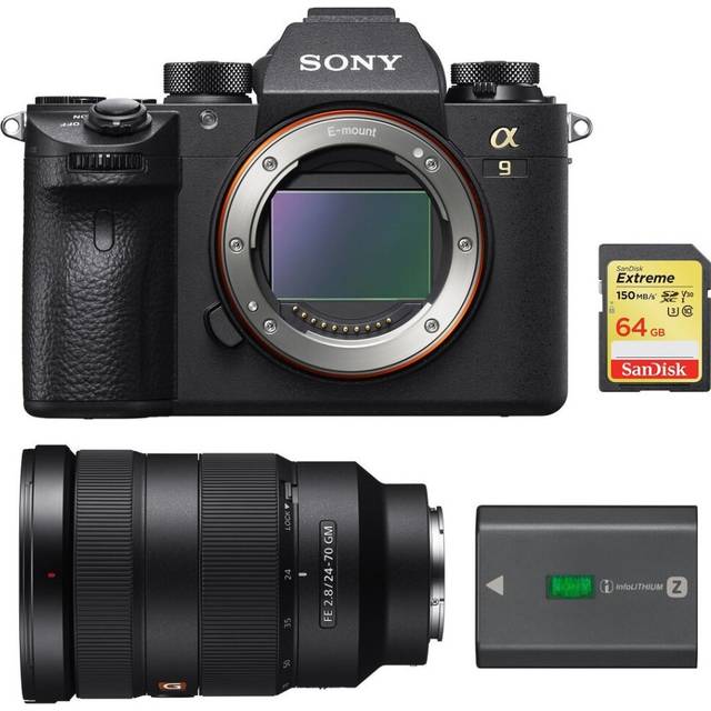 SONY A9 + SEL 24-70MM F2.8 GM + 64GB SD card + SONY NP-FZ100 Battery