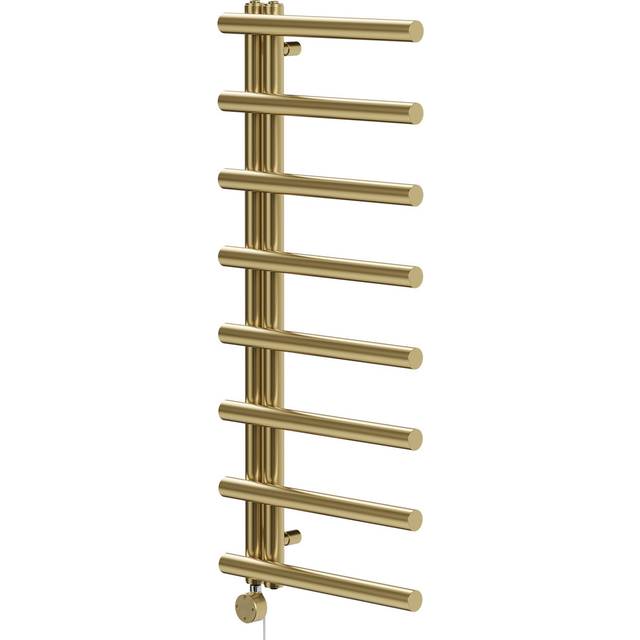 Wholesale Domestic Mason Colore Designer Digital Thermostatic Electric Heated Towel Rail | Brushed Brass | Mild Steel | 1150mm x 500mm