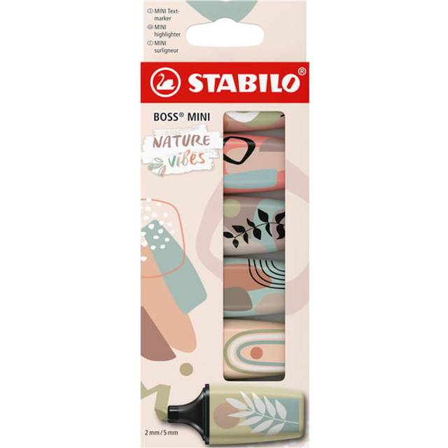 STABILO BOSS MINI 07/06-31 Highlighter Assorted Broad Chisel 5 mm Pack of 6