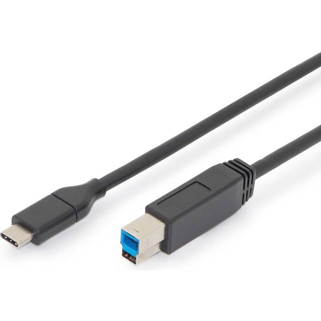 USB Type-C connection cable, type C to B M/M, 1.8m, 3A, 5GB, 3.0 Version, bl