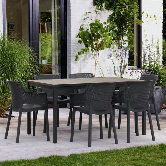 Keter Porto Elisa 6 Seater Garden Dining Set - Multi