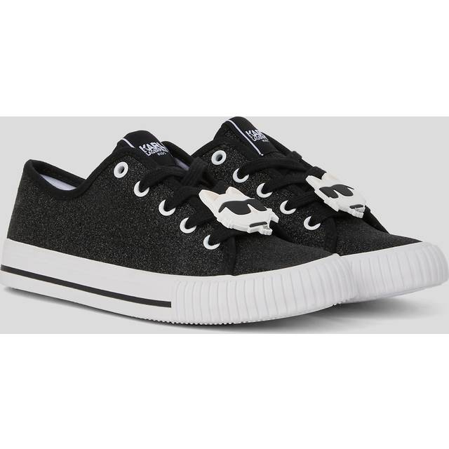 Karl Lagerfeld, Boys Karl Logo Sneakers, unisex, Black, Size: 35