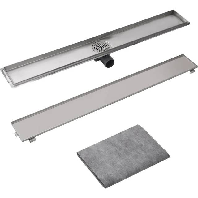 Aragam 5cm Shower Drain Waste - Gray (14cm W X 93cm D)
