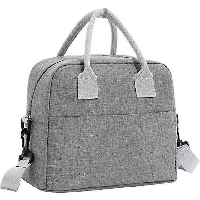 (grey, One size) Cationic Bento Pack Lunch Box Insulated Bag Portable Working Food Bag easy to use