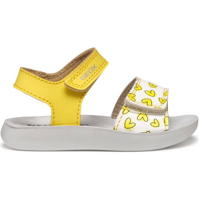 GEOX Sandal Lightfloppy Toddler Girl Yellow/white, Size: 23 (23)