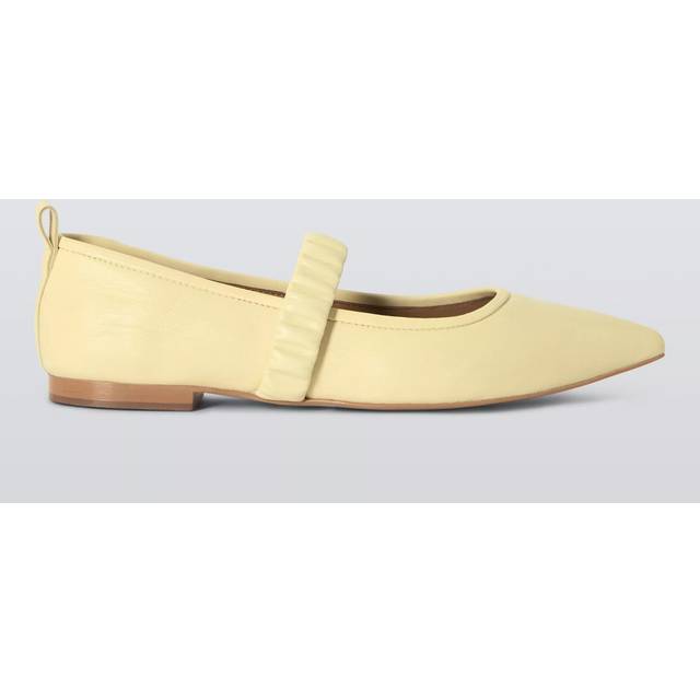 John Lewis ANYDAY Hennriette Point Toe Mary Jane Sachetto Ballerina Pumps, Yellow