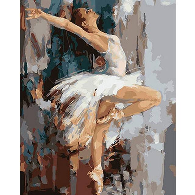 5D DIY Diamond Painting Dancing Girl Needlework Embroidery Cross Stitch Home Decor 20X30CM