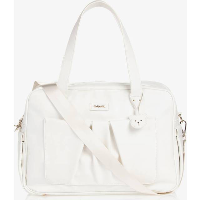 Mayoral White Faux Leather Changing Bag (40Cm)