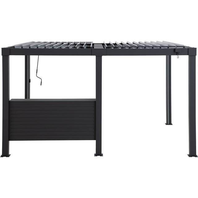 Sunjoy Accessory Bar for Louvered Pergola 2m (Gazebo Not Include) - Black