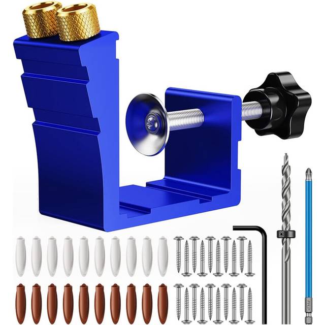 Pocket Hole Jig Kit, Pocket Hole Drill Guide Jig Set A