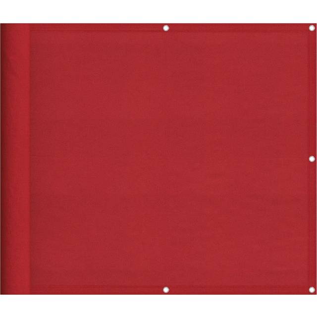 vidaXL Balcony Screen Red 90x1000 cm 100% Polyester Oxford - red