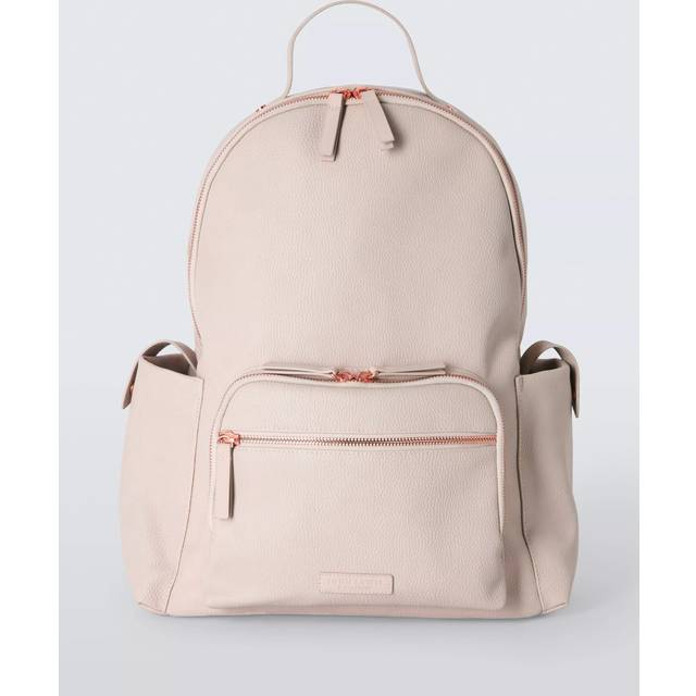 John Lewis Faux Leather Changing Backpack
