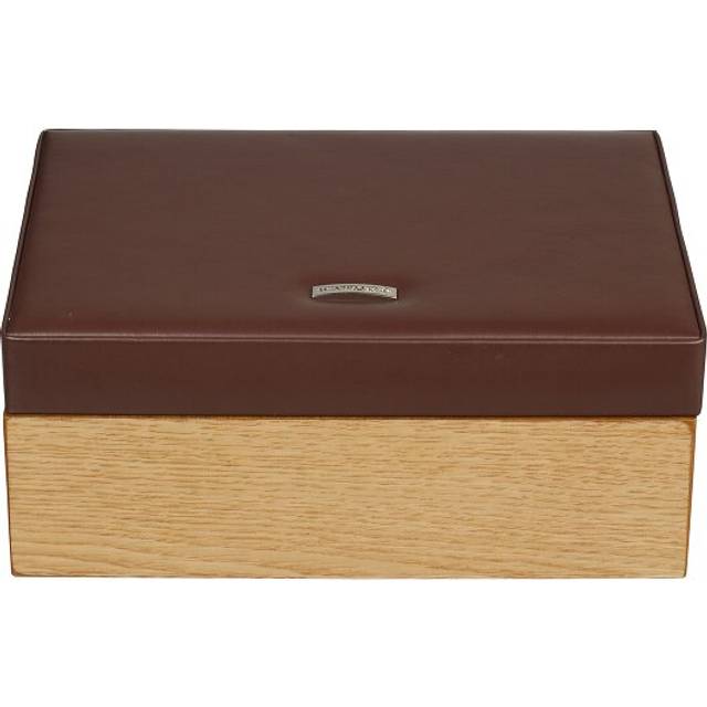 Windrose Wood jewelry case 26 cm brown