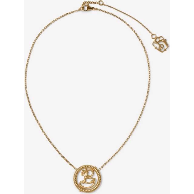 Burberry Nautical Knot B Pendant Necklace - Gold - One Size