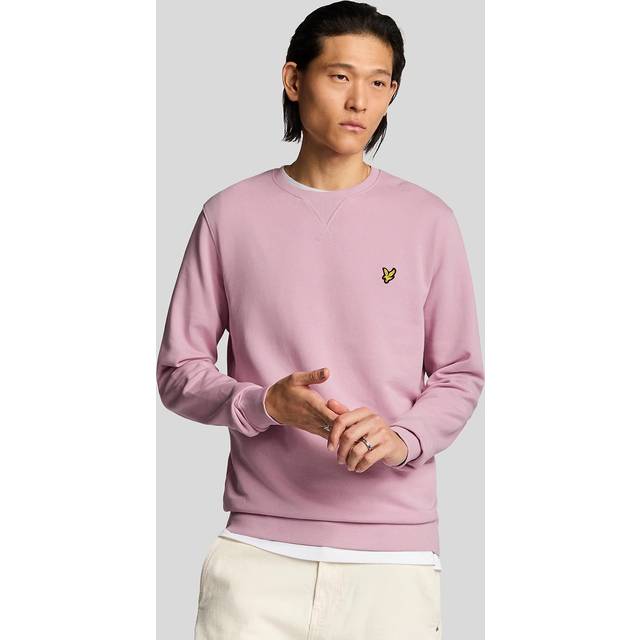 Lyle & Scott, Sweatshirts & Hoodies, Herr, L, Bomull, Mid Layers Crew Neck Sweatshirt - pink (L)