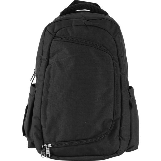 Large Capacity Nappy Bag MultiFunctional Oxford Cloth Milk Bottle Travel Diaper Backpack(Black ) black