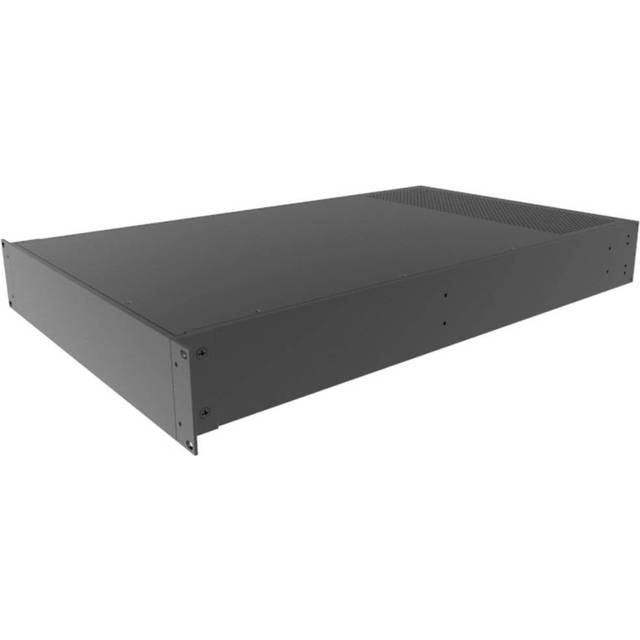 Hammond RM2U1928VBK Black Vented Rack Mount/Desk Top Aluminium Enc...