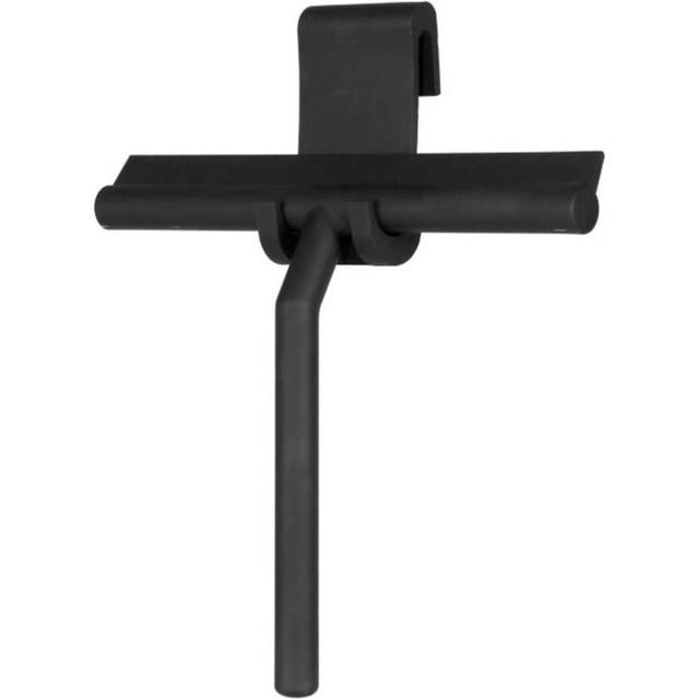 Silicone Squeegee Shower with Hook Bathroom Shower Blade Window Cleaner  Black wiper with hook