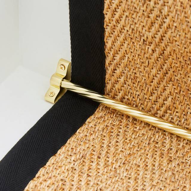Candy Twist Stair Rod - Brass