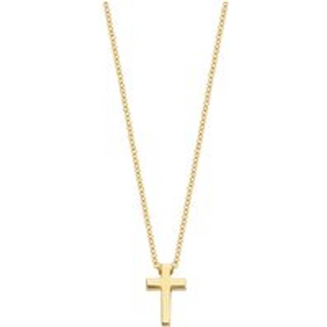 Blush 14ct Solid Gold Cross Pendant Necklace