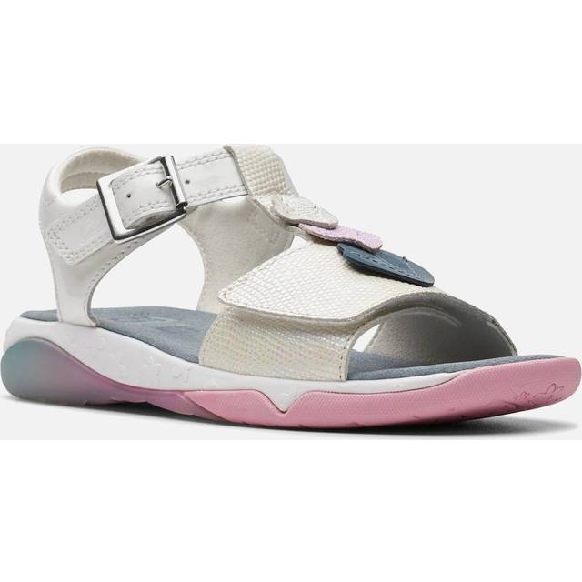 Clarks Osian Charm K - White, White, Size 8 Younger