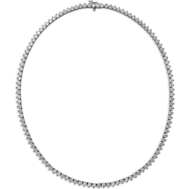 Bloomingdale's Fine Collection Certified Lab Grown Diamond Tennis Necklace in 18K White Gold, 15.0 ct. t. w.