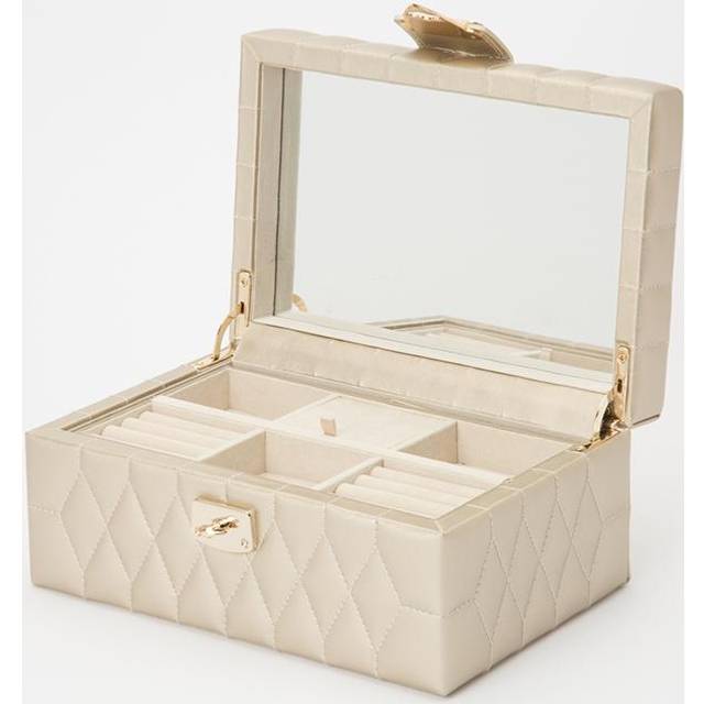 Wolf Jewellery Box Caroline Small Champagne - Ivory