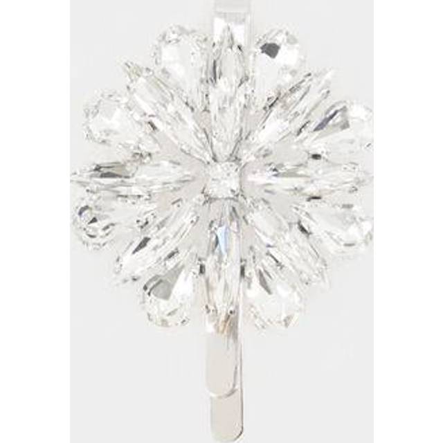 Simone Rocha Silver Crystal Blossom Hair Clip - Crystal - UNI