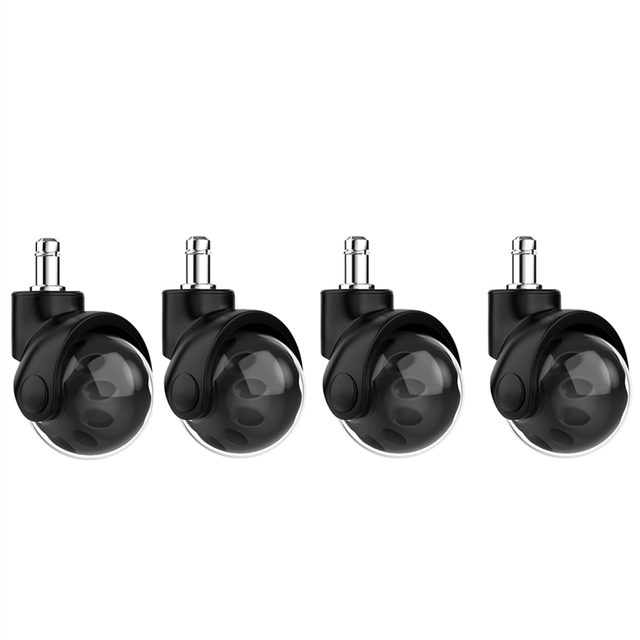 4PCS Office Chair Replacement Wheel - Quiet & Smooth Gliding 2 Inch Heavy Duty Rolling Casters,Black