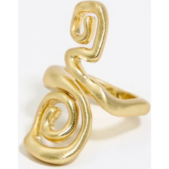 Gold spiral ring - GOLD - 14