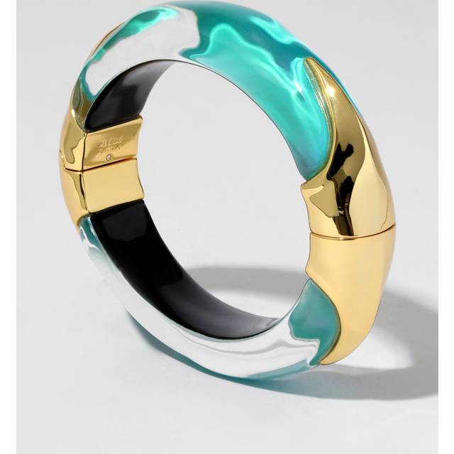 Alexis Bittar Luminous Lucite Claw Hinge Bracelet- in Mediterranean Opal | Statement Jewelry from Alexis Bittar (One Size)