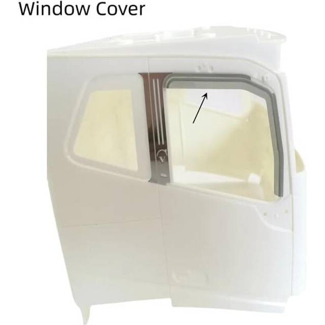 UNO1RC NM60820 Window Cover Rain Sun Visor for 1 by 14 Tamiya RC Truck Volvo 56360 F16 RC Tractor Trailer Upgrade Parts