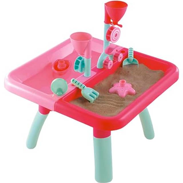 Early Learning Centre Pink Sand & Water Table with Lid & Accessories