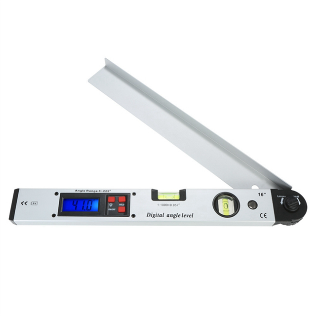 LLhappy-0-225 Digital Protractor Angle Finder Gauge Meter Electronic Goniometer Horizontal Vertical Level Test Ruler