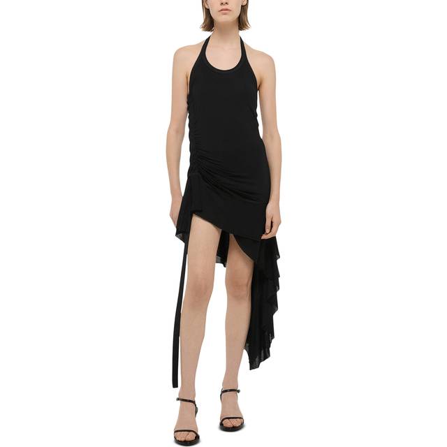 Wind Halter Dress - BLACK - Large